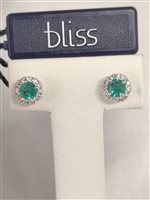 Ohrringe Bliss Dame in Gold Smeraldo 0.50 Ct 20092742 - 20092742